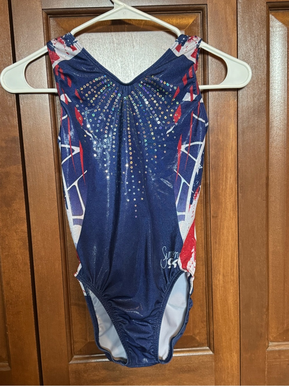 GK Elite Patriotic Simone Biles Leotard AS